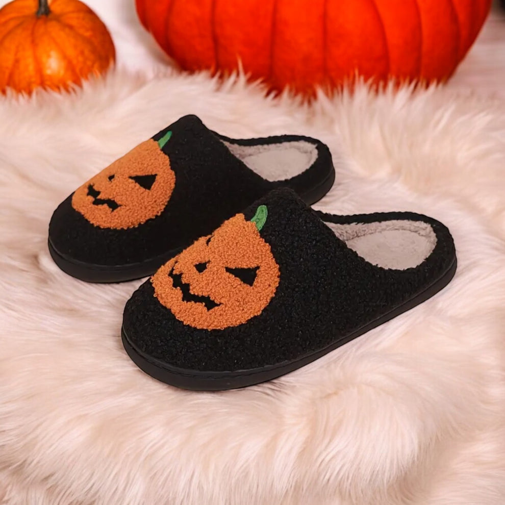 Halloween Pumpkin Slippers